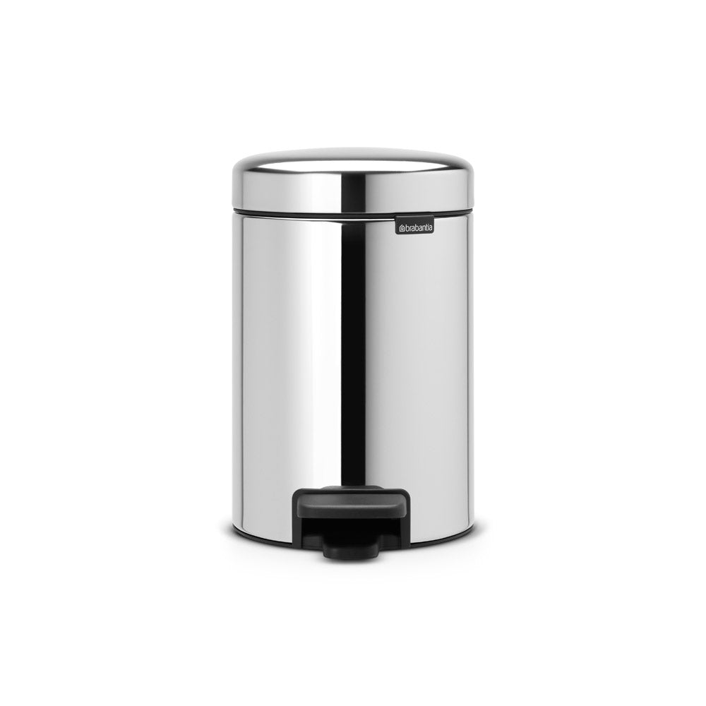 Brabantia NewIcon Pedal Bin 3L Brilliant Steel