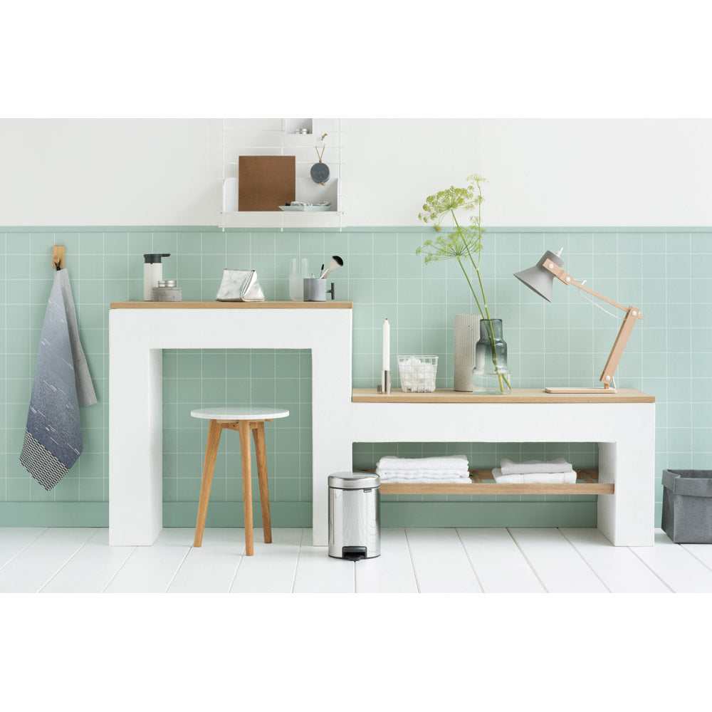 Brabantia NewIcon Pedal Bin 3L Brilliant Steel