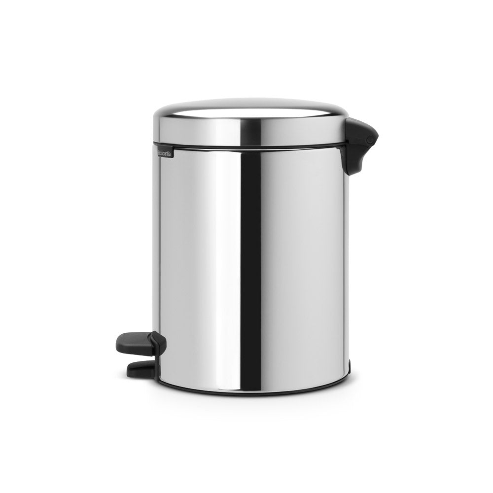 Brabantia NewIcon Pedal Bin 5L Brilliant Steel