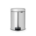 Brabantia NewIcon Pedal Bin 5L Matt Steel