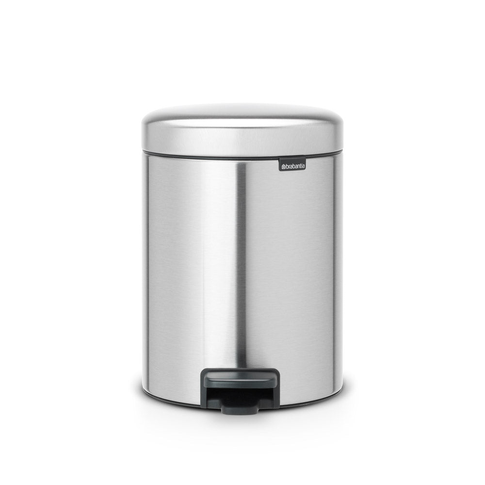 Brabantia NewIcon Pedal Bin 5L Matt Steel