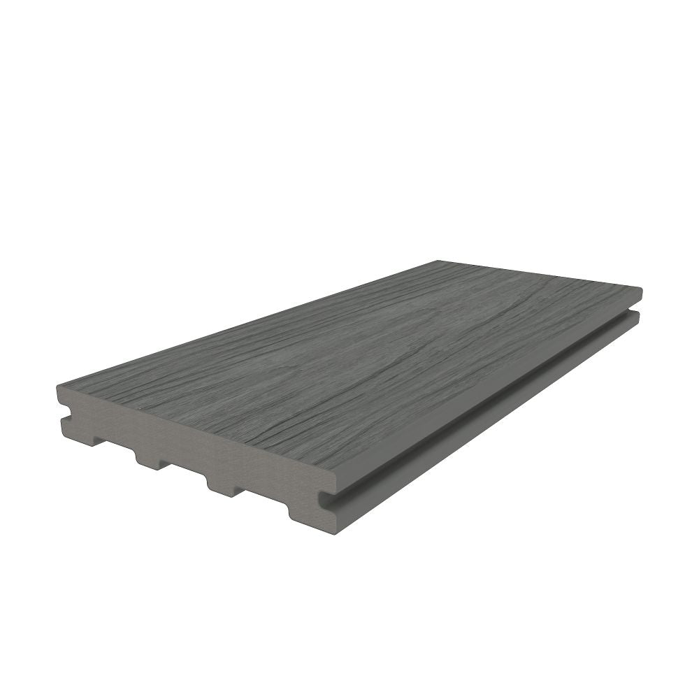 New Tech Wood Naturale Grooved Decking Board - Light Grey