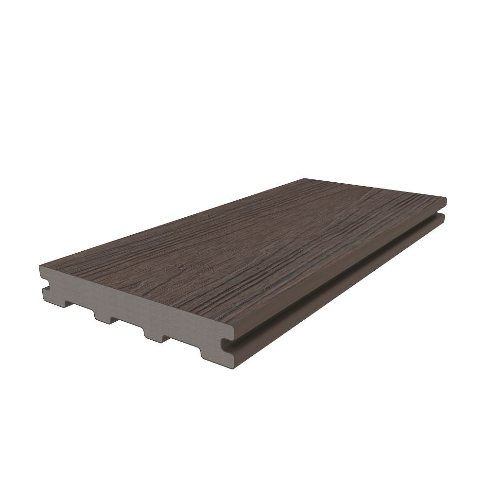 New Tech Wood Naturale Grooved Decking Board - Walnut