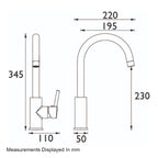 Bristan Odyssey Monobloc Sink Mixer - Chrome