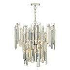 Odile 6 Light Pendant Champagne Crystal Polished Nickel Frame<br>Champagne Crystal