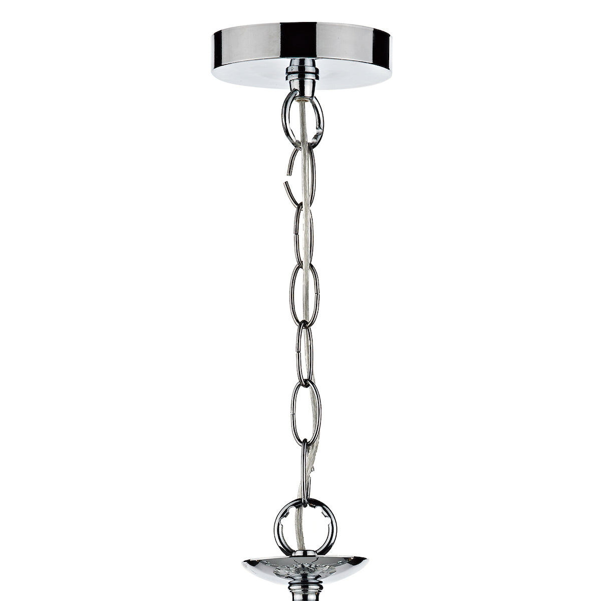 Oleana 5 Light Pendant Polished Chrome Crystal<br>Polished Chrome