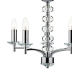 Oleana 5 Light Pendant Polished Chrome Crystal<br>Polished Chrome