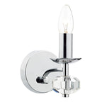 Oleana Wall Light Polished Chrome Crystal<br>Polished Chrome