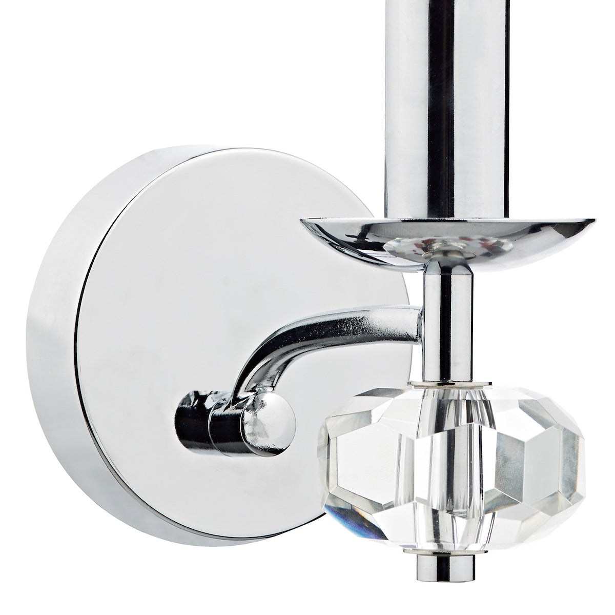 Oleana Wall Light Polished Chrome Crystal<br>Polished Chrome