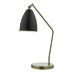 Olly Task Table Lamp Antique Brass Black<br>Antique Brass