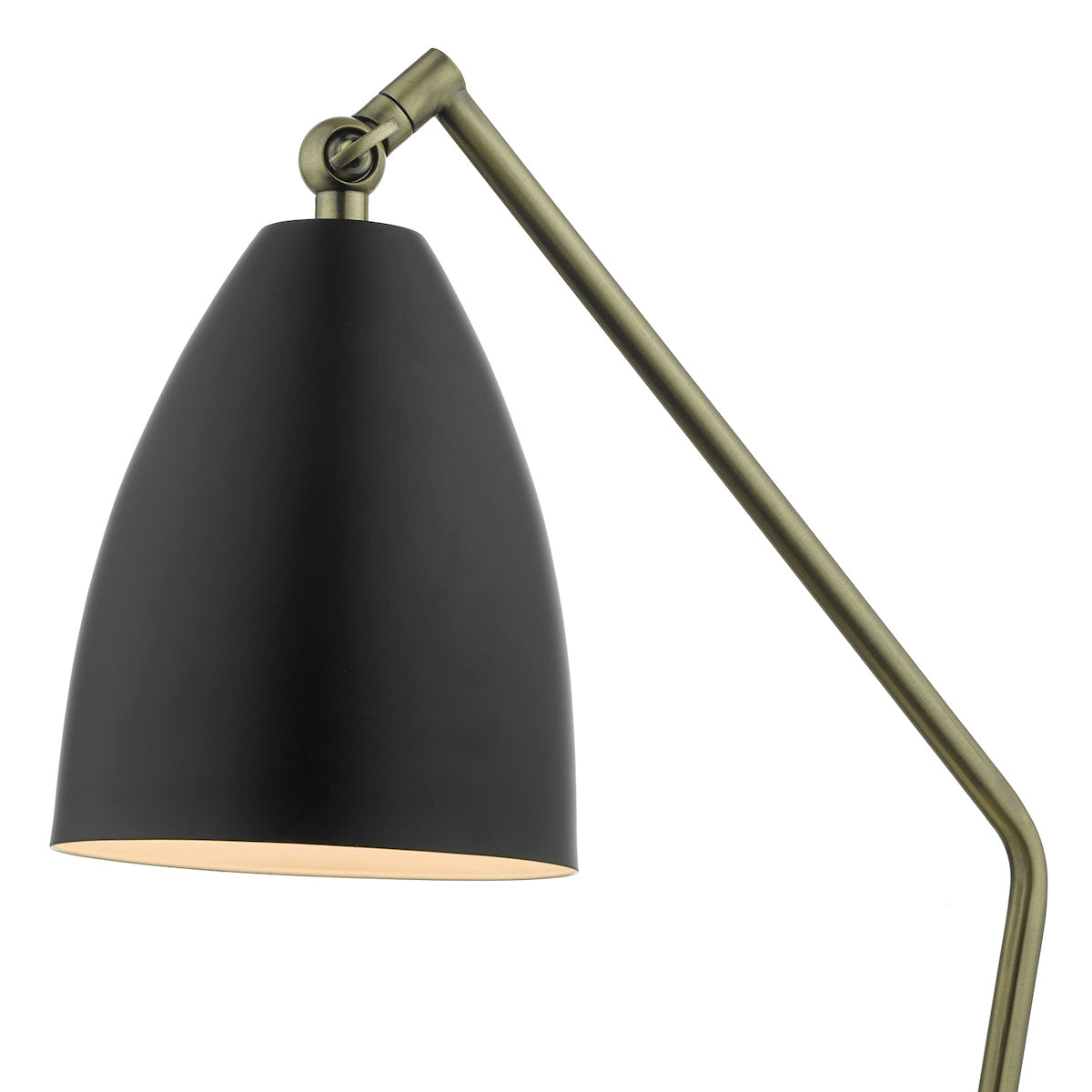 Olly Task Table Lamp Antique Brass Black<br>Antique Brass