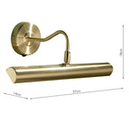 Onedin Picture Light Satin Brass<br>Satin Brass