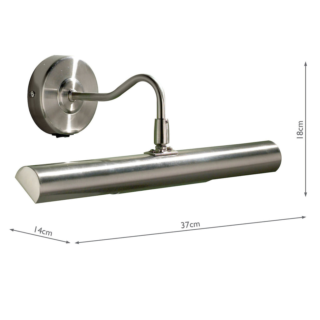 Onedin Picture Light Satin Chrome<br>Satin Chrome
