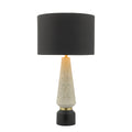 Onora Table Lamp White & Black With Shade <br>Matt Stone