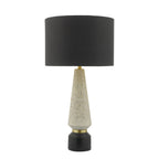 Onora Table Lamp White & Black With Shade <br>Matt Stone