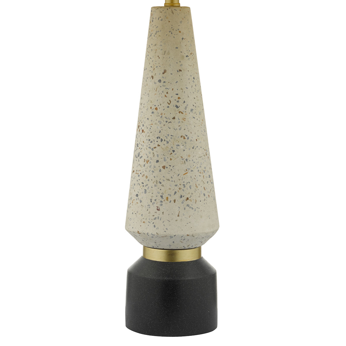 Onora Table Lamp White & Black With Shade <br>Matt Stone