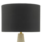 Onora Table Lamp White & Black With Shade <br>Matt Stone