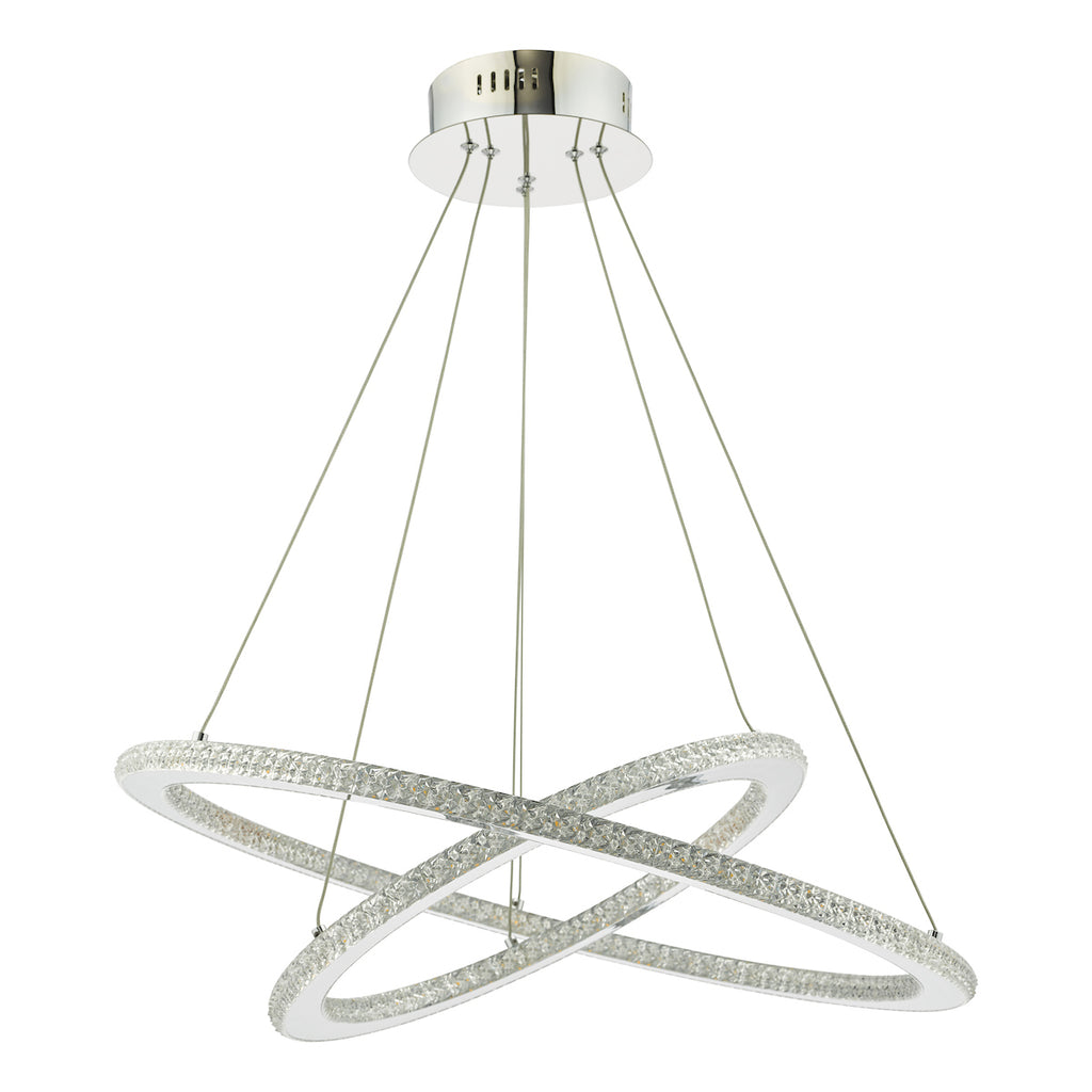 Orion 2 Ring Pendant Polished Chrome LED<br>Polished Chrome
