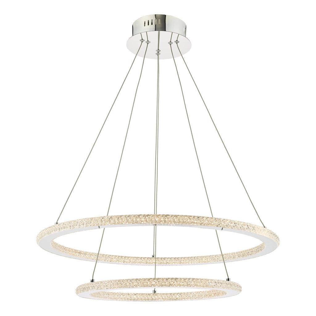 Orion 2 Ring Pendant Polished Chrome LED<br>Polished Chrome