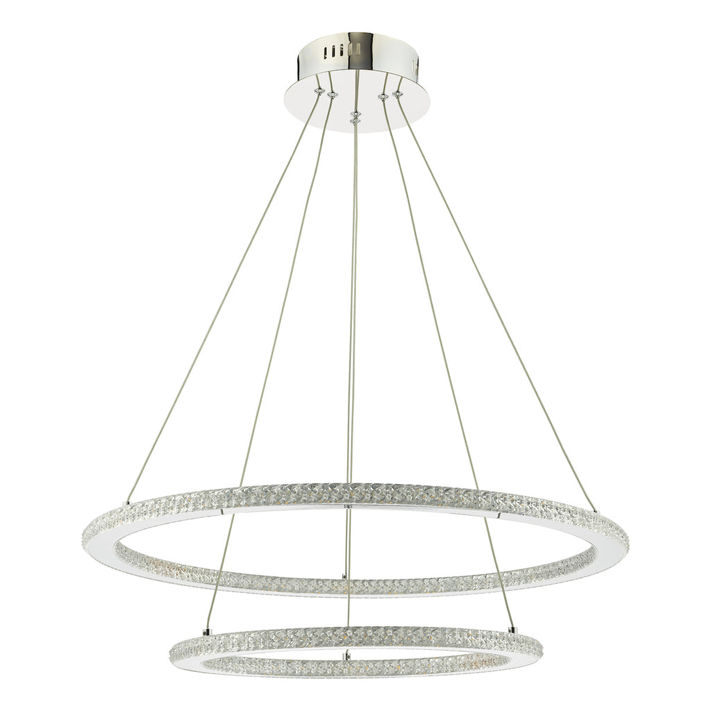 Orion 2 Ring Pendant Polished Chrome LED<br>Polished Chrome