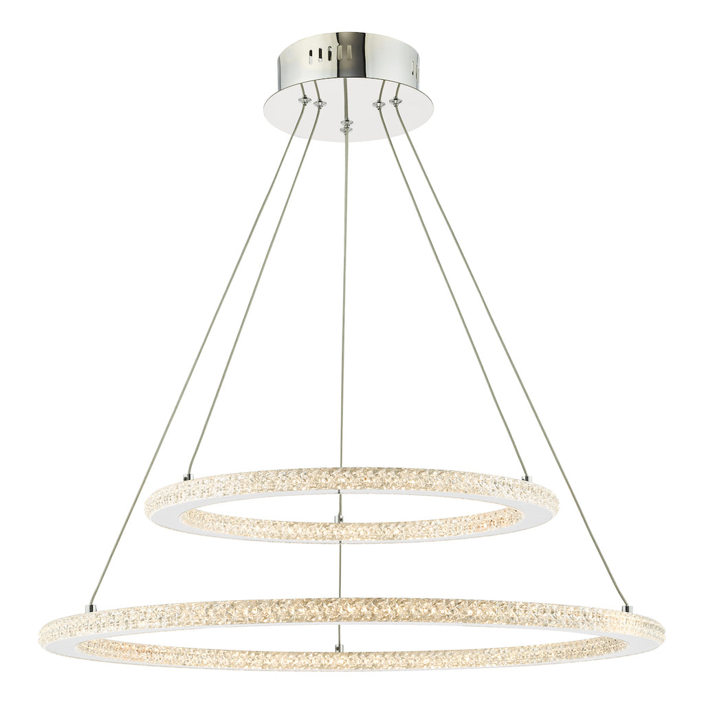 Orion 2 Ring Pendant Polished Chrome LED<br>Polished Chrome