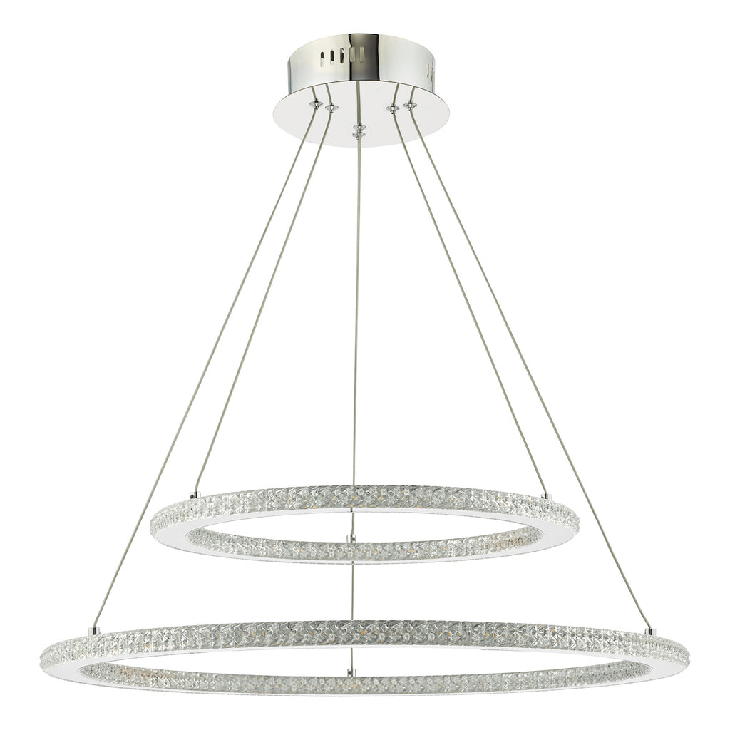 Orion 2 Ring Pendant Polished Chrome LED<br>Polished Chrome