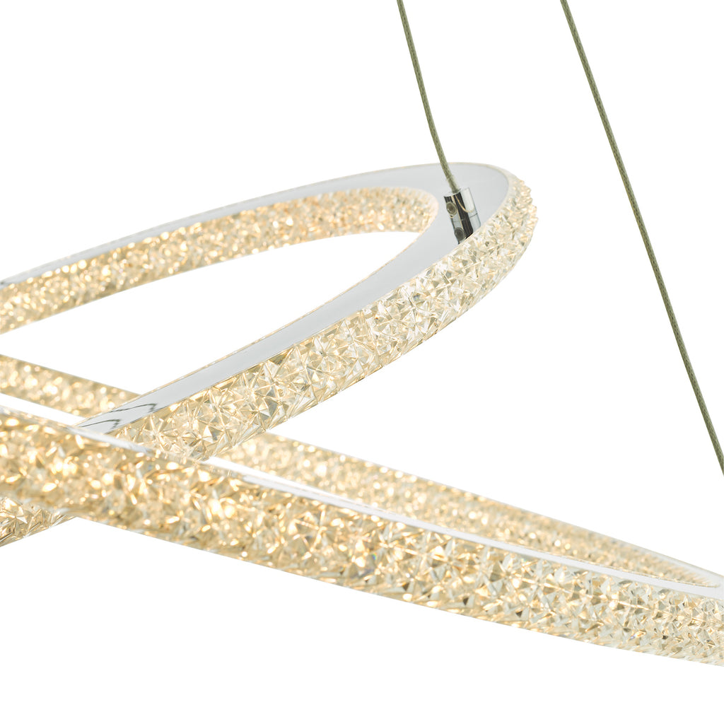 Orion 2 Ring Pendant Polished Chrome LED<br>Polished Chrome