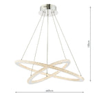 Orion 2 Ring Pendant Polished Chrome LED<br>Polished Chrome