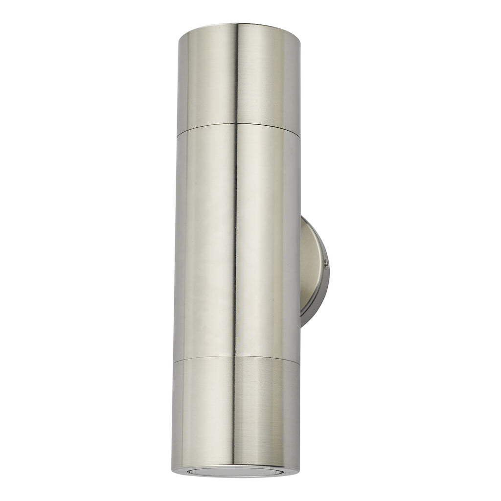 Ortega Outdoor 2 Light Wall Light Aluminium IP65<br>Brushed Aluminium