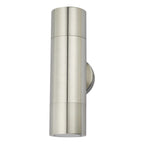 Ortega Outdoor 2 Light Wall Light Aluminium IP65<br>Brushed Aluminium