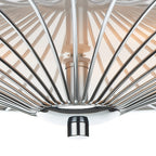 Oslo 3 Light Flush Polished Chrome/ White<br>Polished Chrome