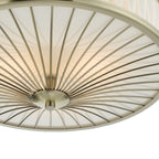 Oslo 3 Light Flush Antique Brass<br>Antique Brass