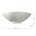 Otis Wall Washer Unglazed<br>White Ceramic