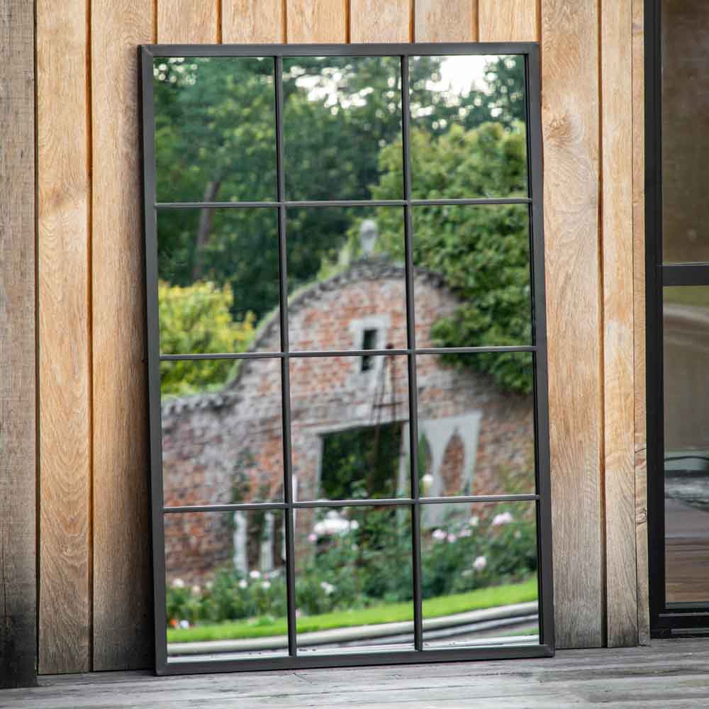 Rainham Outdoor Mirror Black