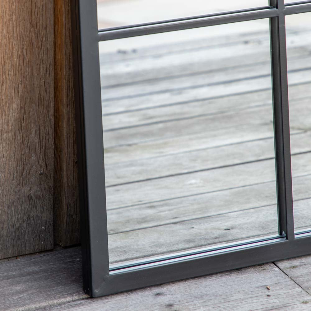 Rainham Outdoor Mirror Black