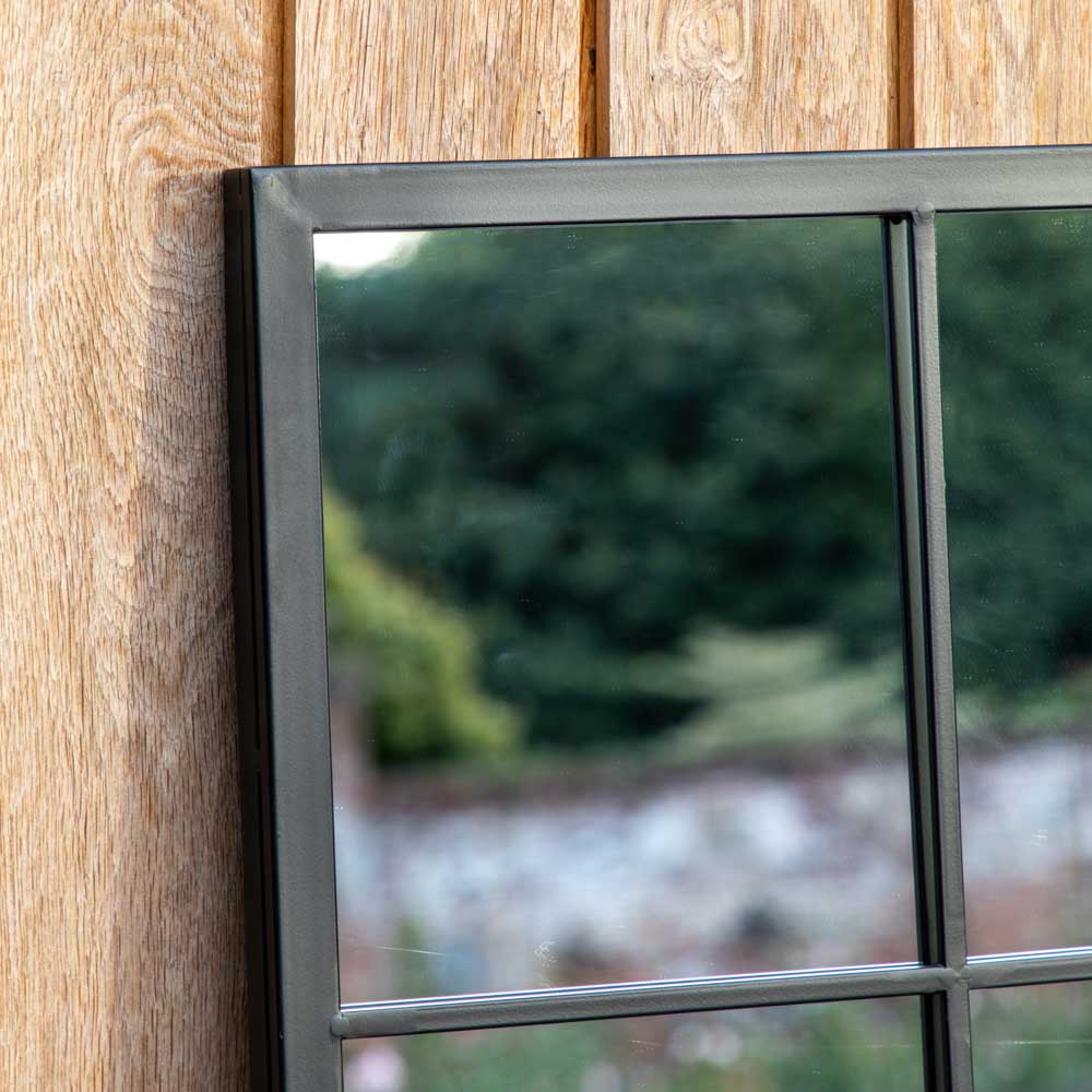 Rainham Outdoor Mirror Black