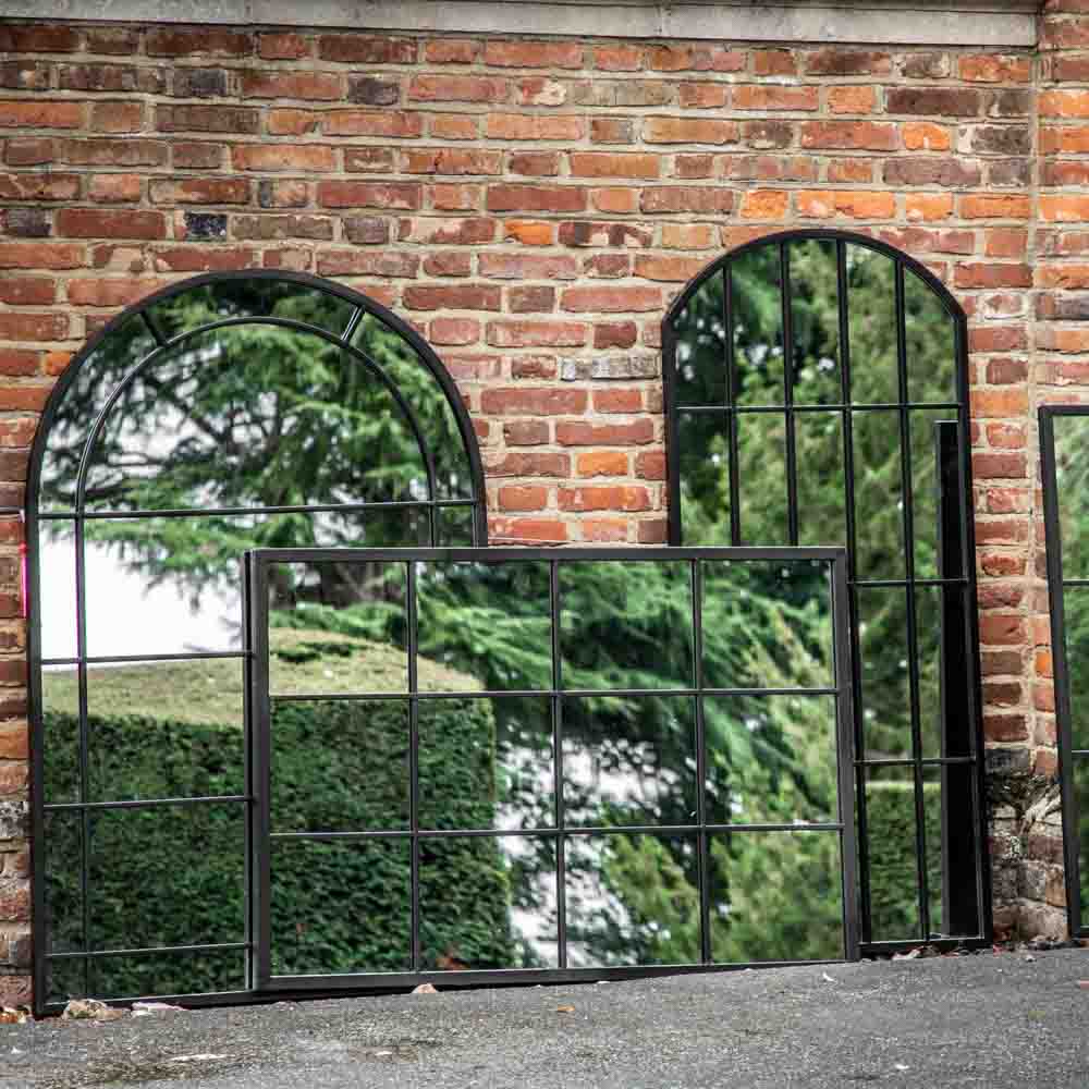 Rainham Outdoor Mirror Black