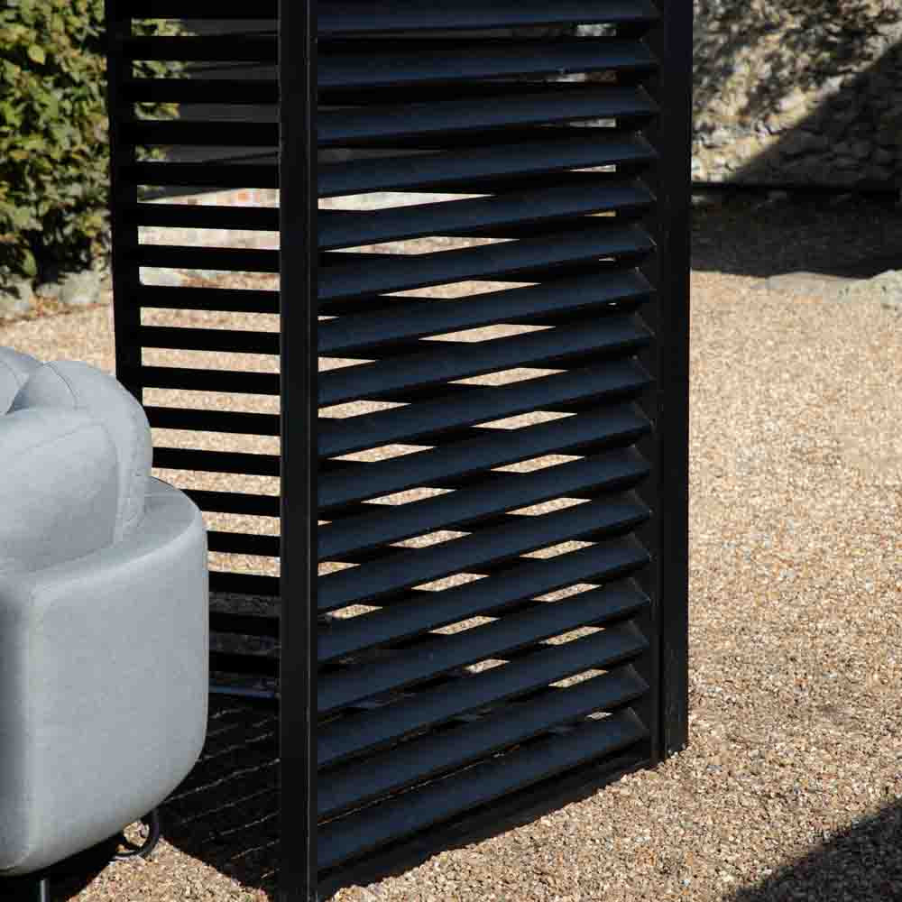 Montana Small Pergola Louvre Screen Black