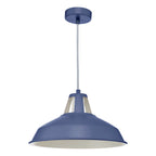 Owain 1 Light Pendant Blue<br>Matt Blue