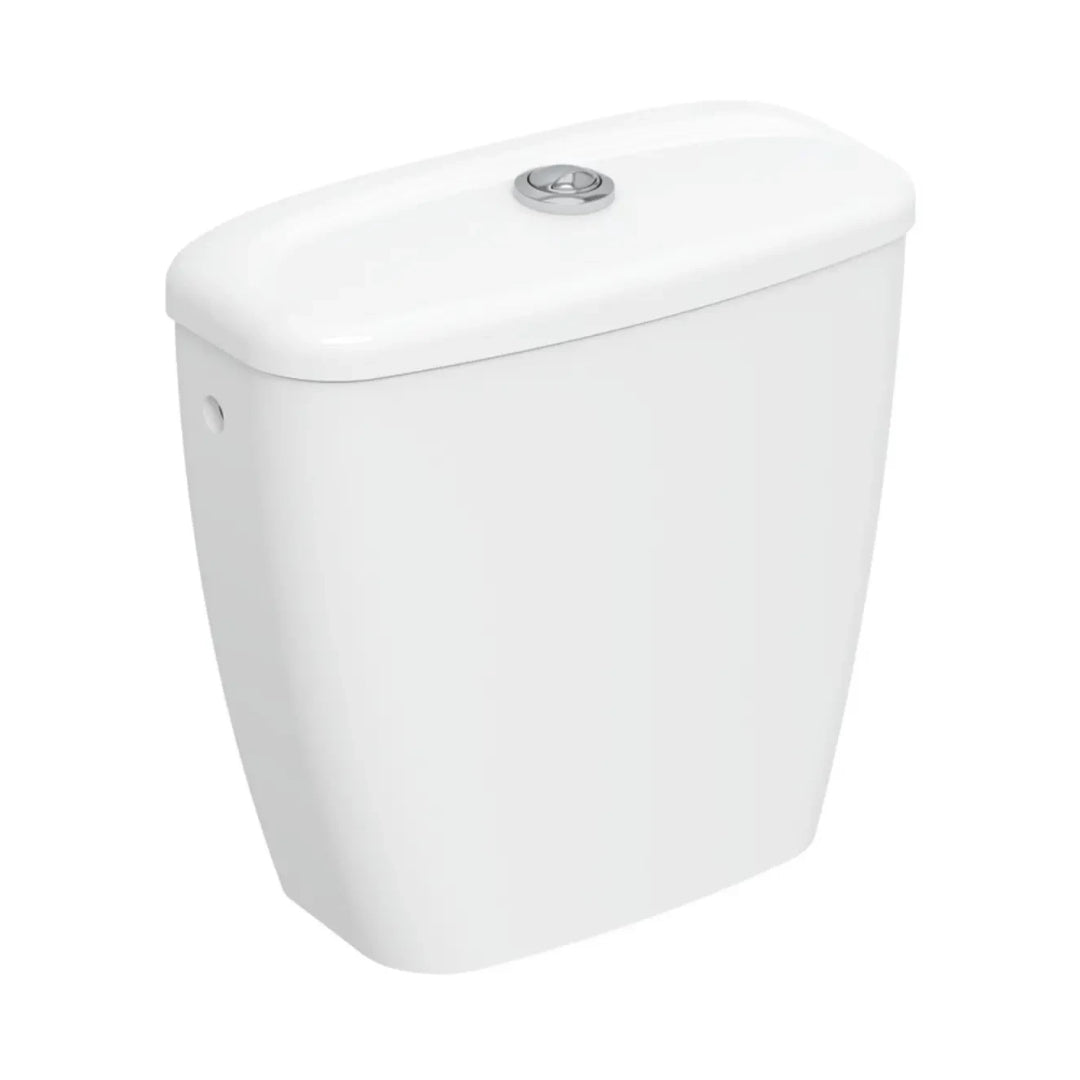 Twyford Option Close Couple 6ltr Cistern With Push Button - White
