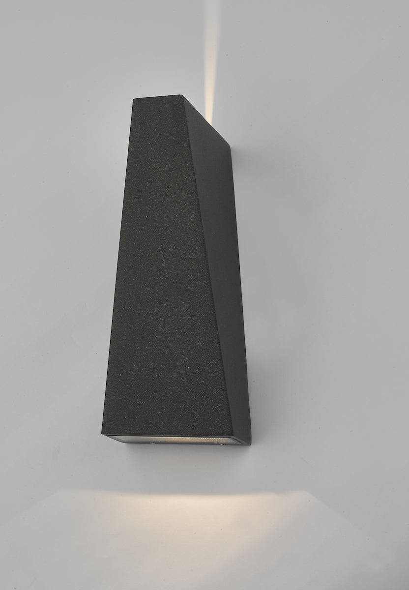 Paco Outdoor 2 Light Wall Light Matt Grey IP65 LED<br>Matt Grey