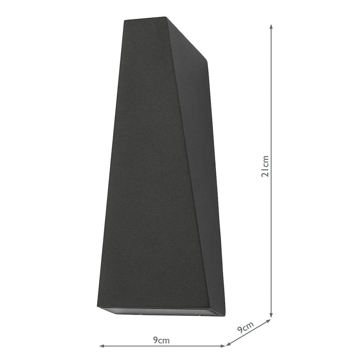 Paco Outdoor 2 Light Wall Light Matt Grey IP65 LED<br>Matt Grey