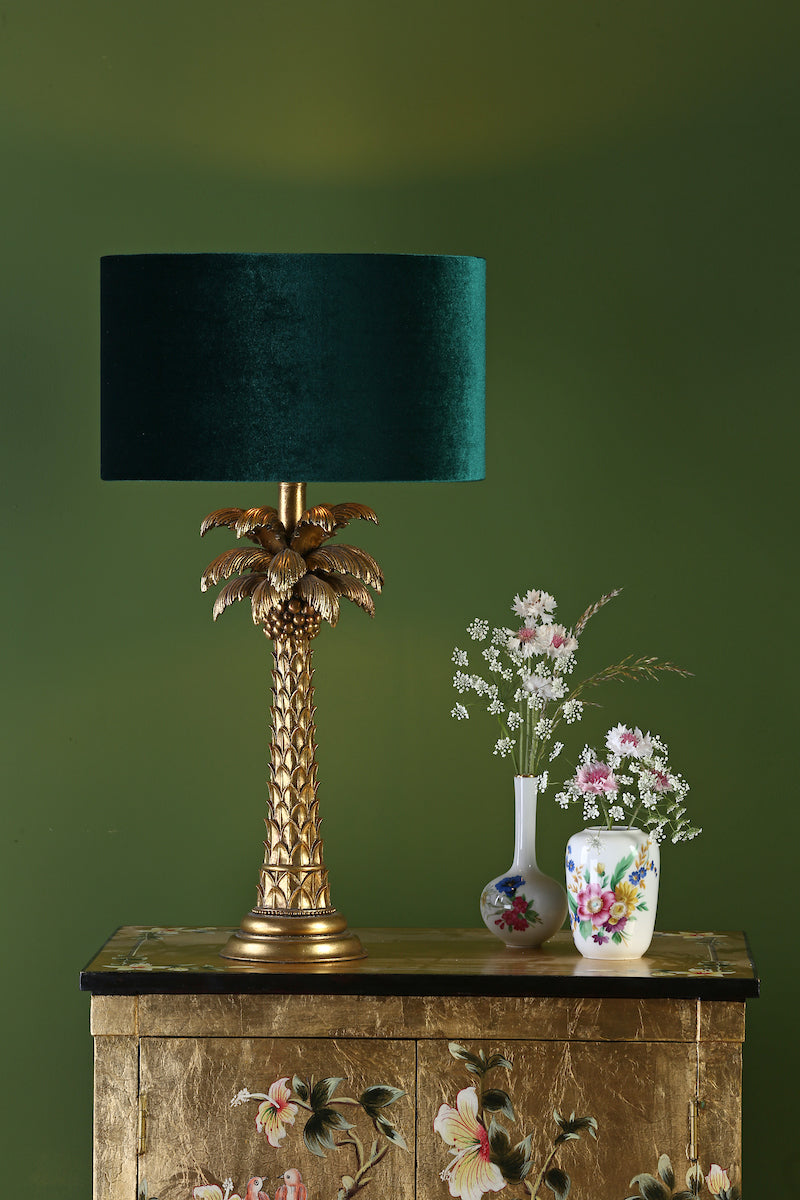 Palm Table Lamp Gold Base Only<br>Matt Gold