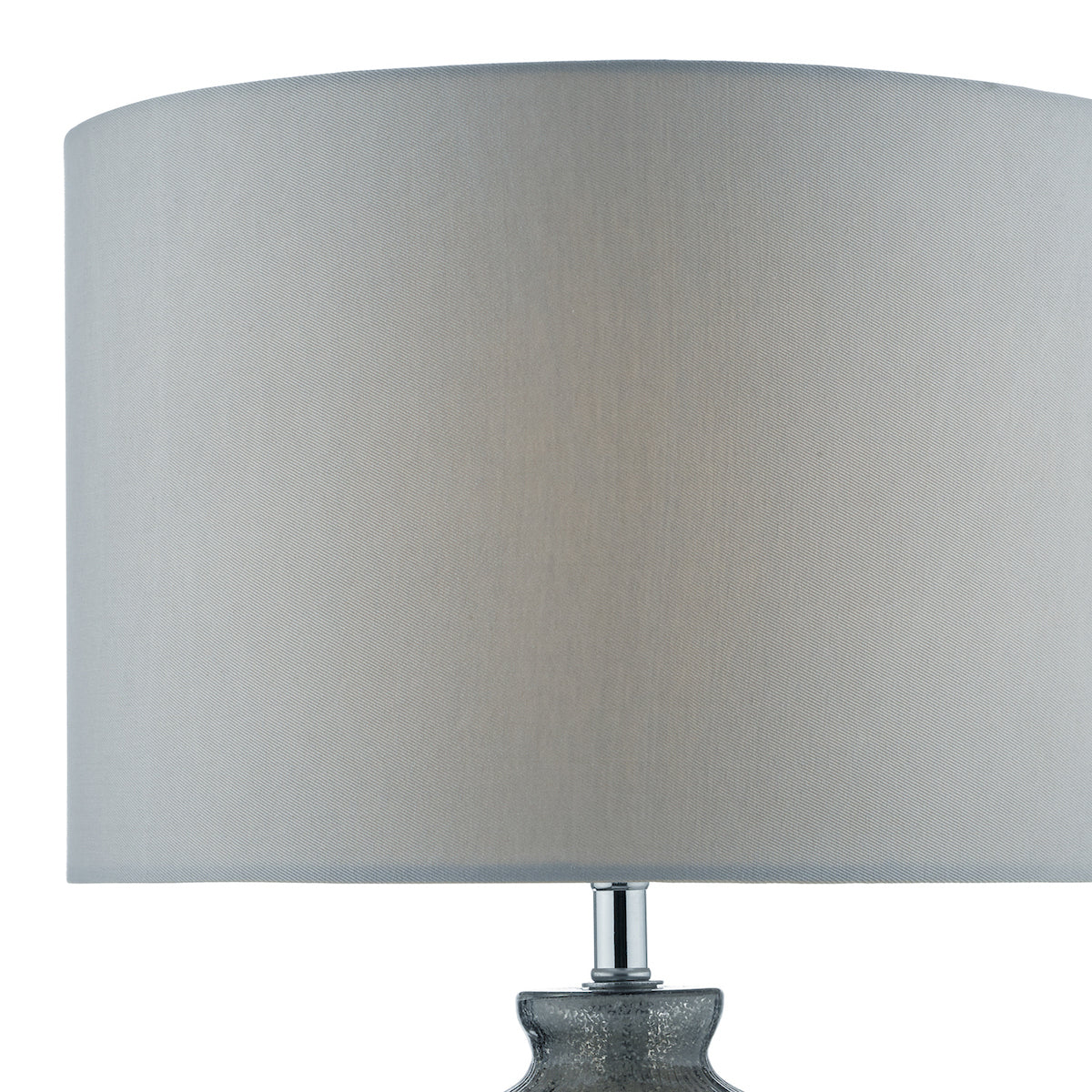Pamplona Dual Light Table Lamp Grey Glass With Shade <br>Grey Glass