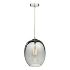 Patrice 1 Light Pendant Silver Glass<br>Silver Mirror