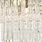 Paulita Bathroom 5 Light Flush Polished Chrome Glass IP44<br>Polished Chrome