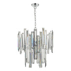 Penelope 6 Light Pendant Polished Chrome Clear Crystal<br>Polished Nickel