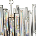 Penelope 6 Light Pendant Polished Chrome Clear Crystal<br>Polished Nickel