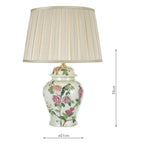 Peony Table Lamp Floral Design Base Only<br>Multi Coloured