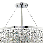 Pescara 5 Light Round Pendant Decorative Crystal<br>Crystal